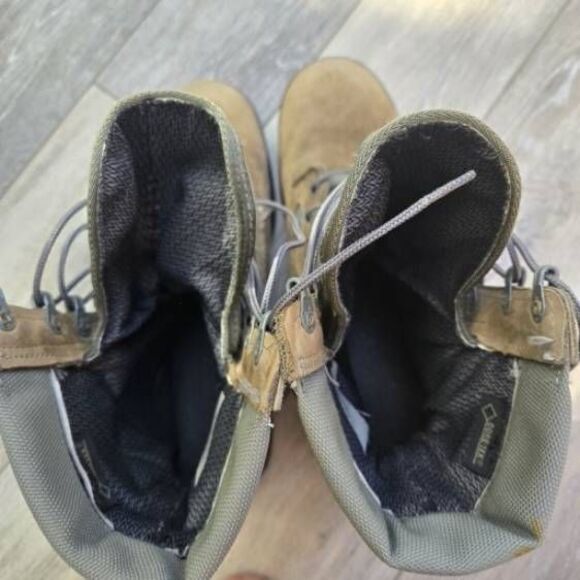Belleville army combat boots Men's size 11 tan green made in USA Fly safe - Picture 4 of 7